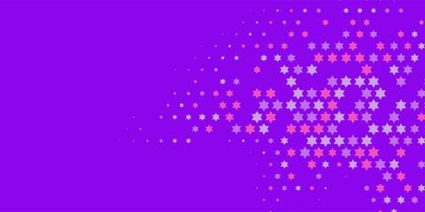 Obraz premium Stars Pattern wide banner Two Color Abstract Illustration background beautiful wallpaper of colorful multi sizes stars