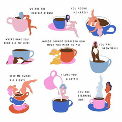 Simple 2D Relaxing Vector Illustration