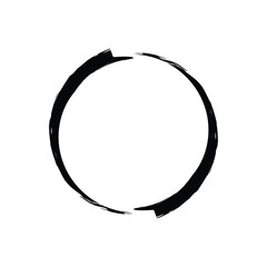 Hand Drawn Circle Shape Abstract rounded shape