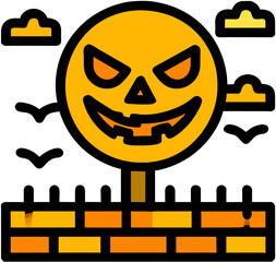 set of cartoon halloween banners doodle icon cartoon style