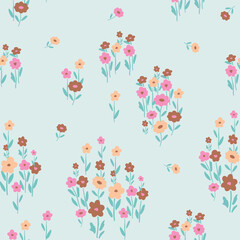floral, seamless, pattern, spaced out, multicolor, ditsy, doodle, spring, summer, random, womens wear, kids wear, pastel, small, red, abstract, all over print, artwork, background, beautiful, blossom,