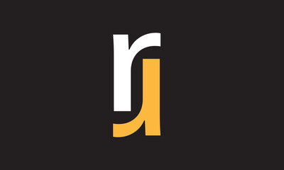 RU Initial letter logo design concept