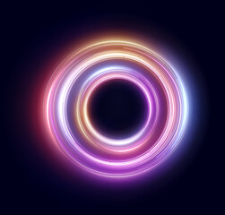 Abstract background with neon circle png. Vector illustration for your design. EPS 10