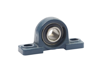 Ball bearings used in industry isolated on white background.