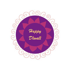 Indian festival Happy Diwali with Diwali props, holiday Background, Diwali celebration greeting card, vector illustration design.