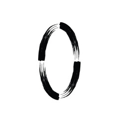 Abstract Vertical Oval   Grunge Shape Hand Drawn rounded shape