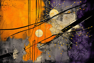 abstract background purple orange