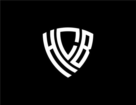 HCB creative letter logo design vector icon illustration