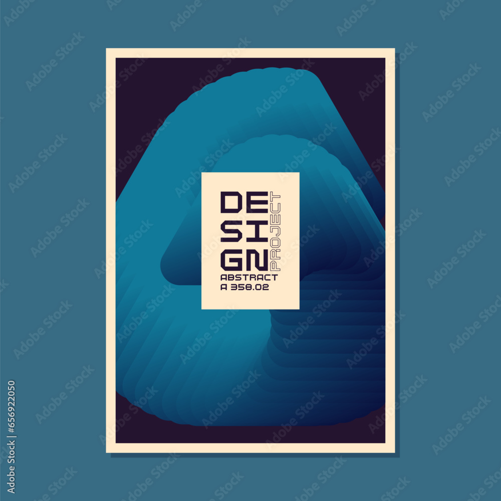 Poster a template to use in your design. a composition of geometric shapes. abstract background. modern pos