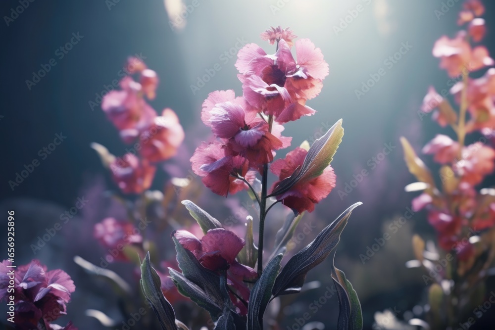 Poster A beautiful arrangement of flowers displayed in a vase. Perfect for adding a touch of nature to any space.