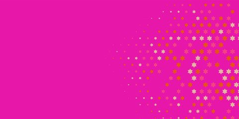 Stars wide banner Two Color Abstract Illustration background beautiful wallpaper of colorful multi sizes stars