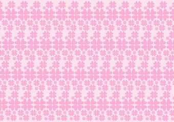 seamless pattern with pink flowers