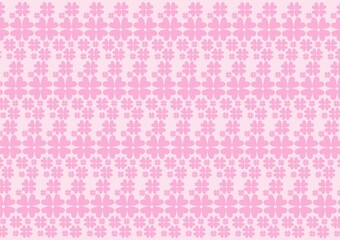 seamless pattern with pink flowers