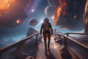 Cosmic Chronicles Epic Sci-Fi Space Odyssey in Hyper-Realistic 8K - Generative AI




