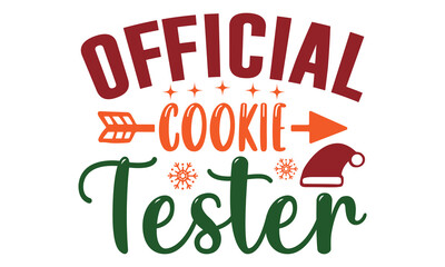 Official Cookie Tester, t-shirt design vector file