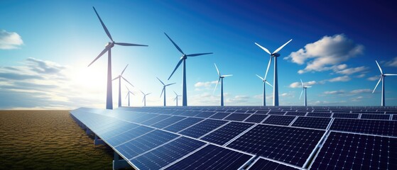 Harnessing Clean Energy From Solar Panels And Wind Turbines . 