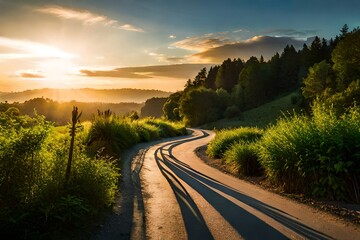 road to the sunset