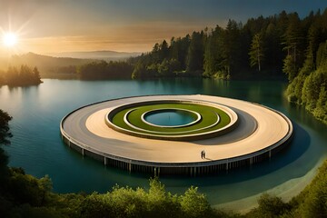 lake in the mountains