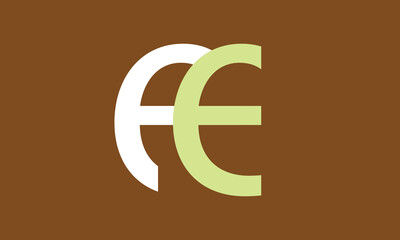AE INITIAL LETTER LOGO DESIGN