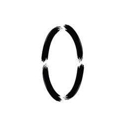 Hand Drawn Vertical Oval Shape Bold