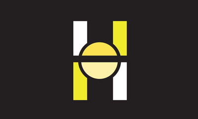 H Initial letter logo design