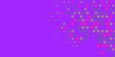 Stars wide banner Two Color Abstract Illustration background beautiful wallpaper of colorful multi sizes stars