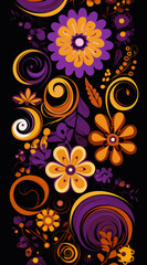 colorful mandala lotus illustration design