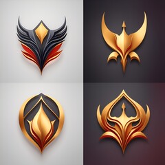 Set logo image for game, AI generated