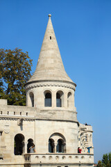 Close-up of Fisherman's Bastion in Budapest