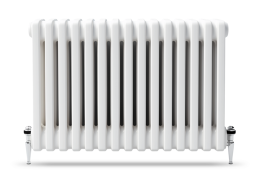 White radiator isolated. Generative AI
