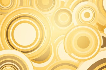 Colorful circles on a vibrant yellow background