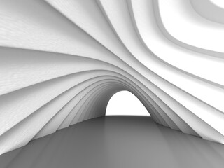 渦巻き状のトンネルの3Dイラスト - obrazy, fototapety, plakaty