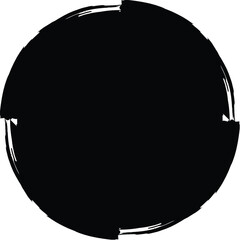 Grunge Circle Shape Filled Abstract rounded shape