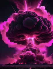 Fototapeta premium black and pink bomb 001