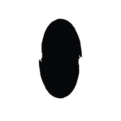 Grunge Vertical Oval Shape Filled Abstract rounded shape