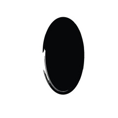 Grunge Vertical Oval Shape Filled Abstract rounded shape