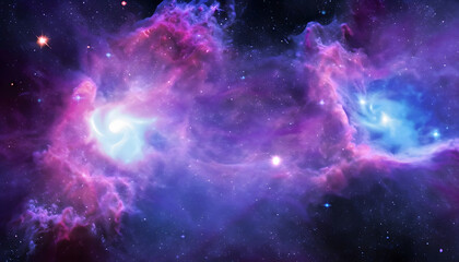 Obraz premium concept of distant galaxies nebula with beautiful colors and millions of stars