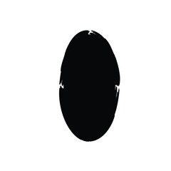 Grunge Vertical Oval Shape Filled Abstract rounded shape