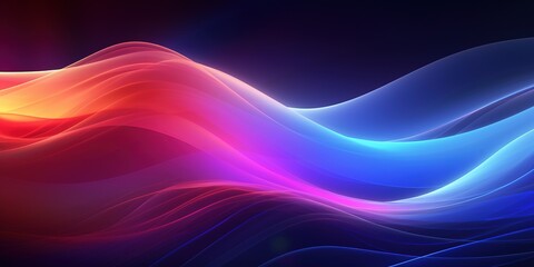 Generative AI, Abstract digital background, technology concept, neural networks, science template