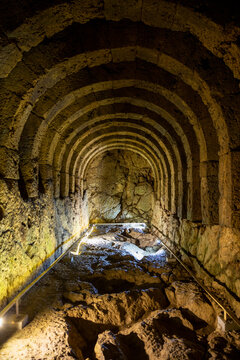 Greece, Epirus, Interior of Necromanteion of Acheron