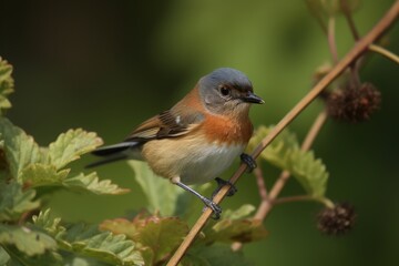A colorful bird perched on a tree branch