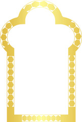 Trefoil Arch Polygon Shape window door Architectural Arch rectangular frame Arrows symbol Luxury golden frame Gold frame ornamental borders decorative decor picture frame 