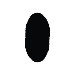 Grunge Vertical Oval Shape Filled Abstract rounded shape