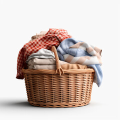 basket with clothes