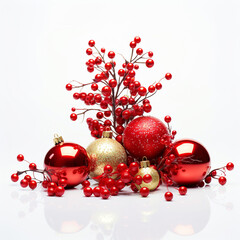 red christmas balls