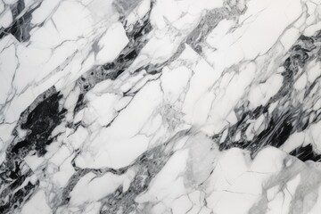 A detailed close up of a black and white marble surface with an intricate pattern
