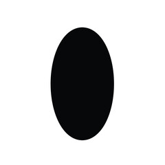 Grunge Vertical Oval Shape Filled Abstract rounded shape