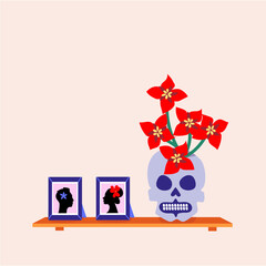 Dia de los muertos card