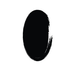 Grunge Vertical Oval Shape Filled Abstract rounded shape