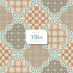 hand drawn tile pattern design 02